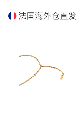 自营欧洲直邮CHLOE蔻依 Pompoms女士金色黄铜链条项链