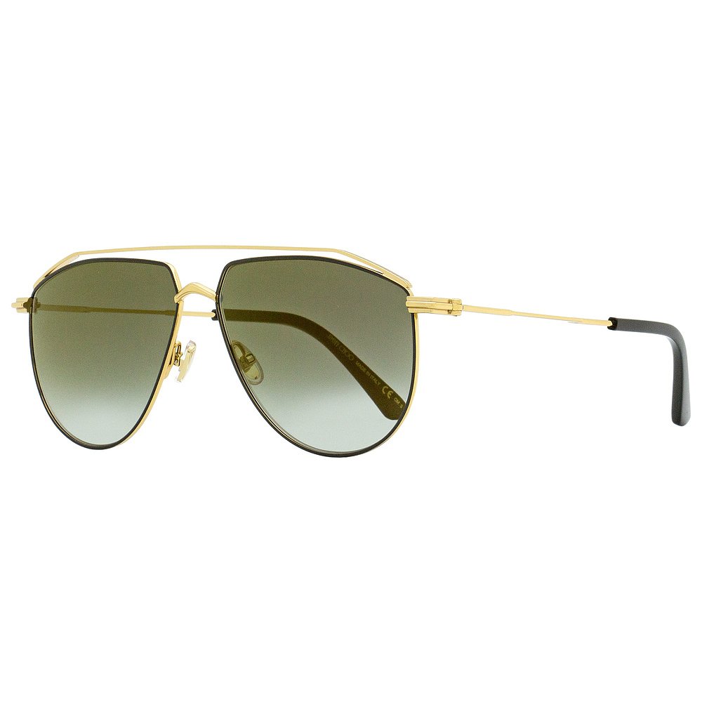 Jimmy Choo Unisex Aviator Sunglasses Lex/S 2M2FQ Black/Gold - 图2