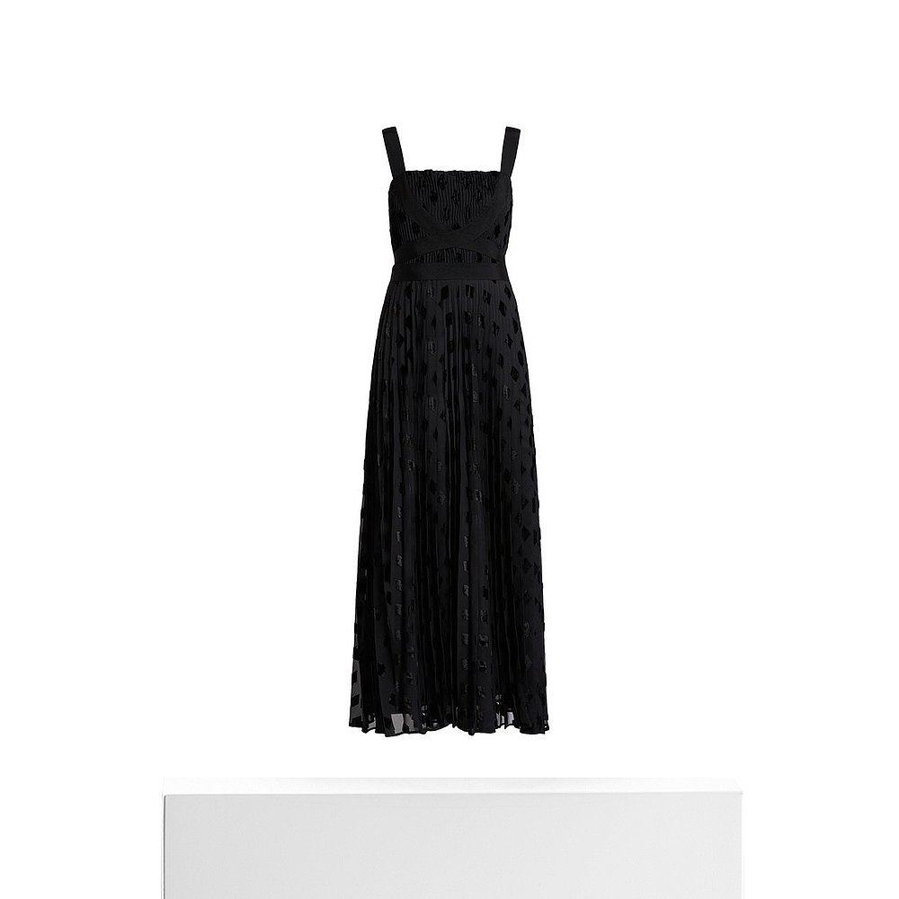 自营marina rinaldi装饰-黑色 美国奥莱直发新款连衣裙长裙 - 图3