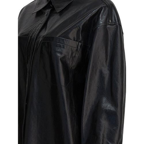 香港直邮MAX MARA 女士衬衫 2522446022BOREL002 AW2025 黑色 - 图2