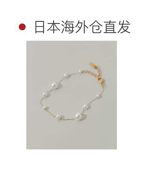 1h可退 日本直邮SMELLY 女士 轻奢链设计 大小珍珠 不锈钢手链 SM