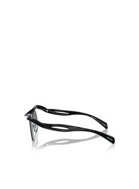 PRADA 女士眼镜 PRA24S1AB5S0 CO 黑色 徽标太阳镜
