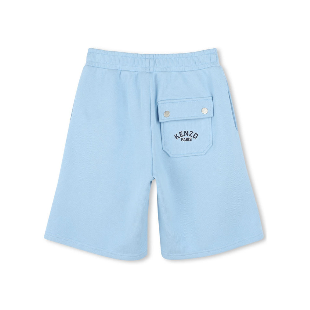 KENZO 男童短裤 K61115789 SS2025 蓝色 阔腿短裤,淘宝优惠券,粉丝福利购,淘宝优惠卷