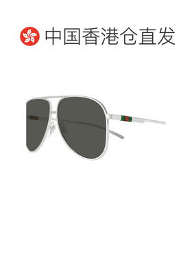 香港直邮GUCCI 男士眼镜 GG1677S001 CO 灰色 几何框太阳镜古驰
