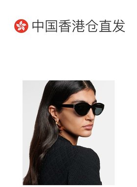 1h可退 香港直邮Saint Laurent 圣罗兰 女士 SL M148 猫眼太阳眼