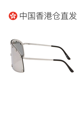 香港直邮rick owens 瑞克 欧文斯 女士 银色 Shielding 太阳镜 RG