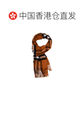 香港直邮BURBERRY 女士围巾 3953992 CO 橙色 Che【付后1h可退】