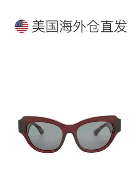 自营Burberry Dark Grey Cat Eye Ladies Sunglasses BE4423 4128