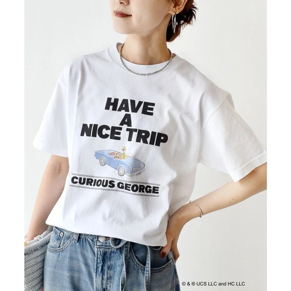 日本直邮SHIPS GOOD ROCK SPEED Curious George TEE 白色