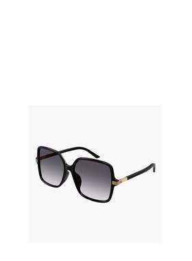 GUCCI 女士太阳镜 GG1448SA001 SS2024 黑色 超大方形框太阳镜