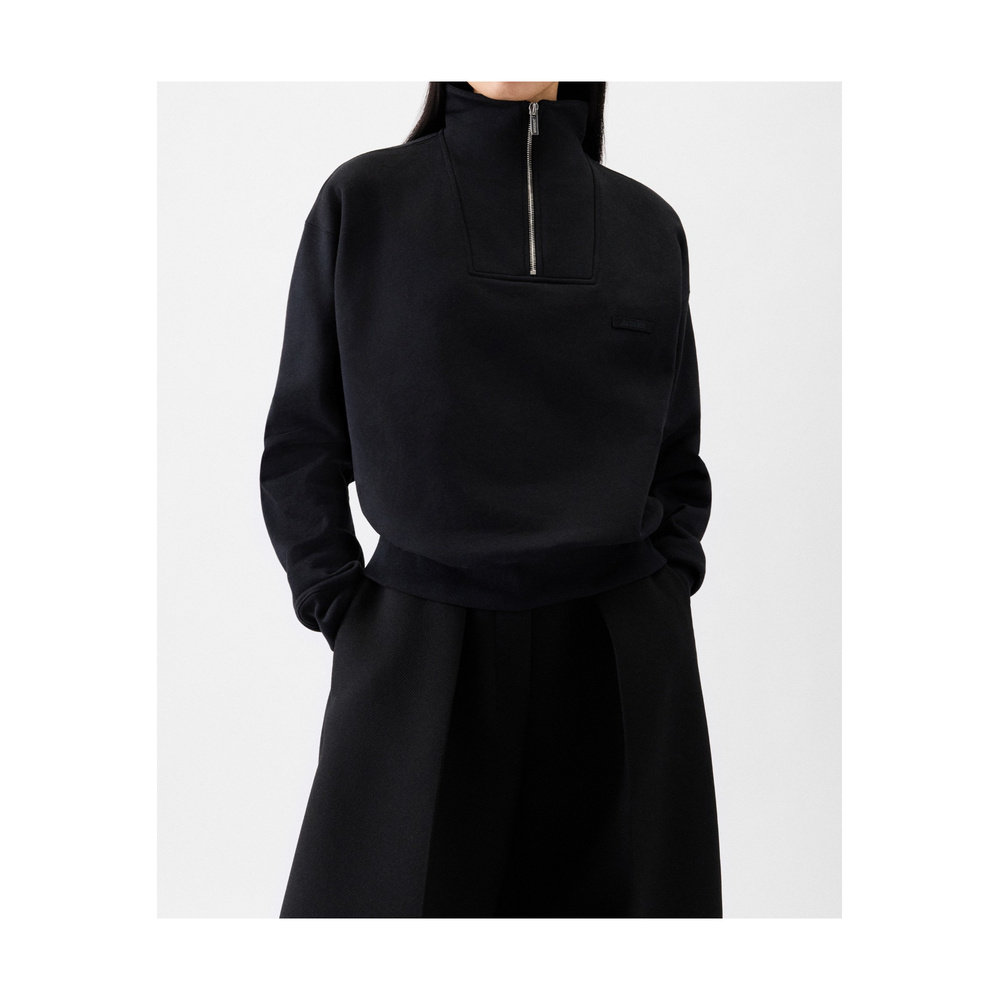 1h可退 香港直邮女士 Gros Grain 拉链高领运动衫 crov,淘宝优惠券,粉丝福利购,淘宝优惠卷