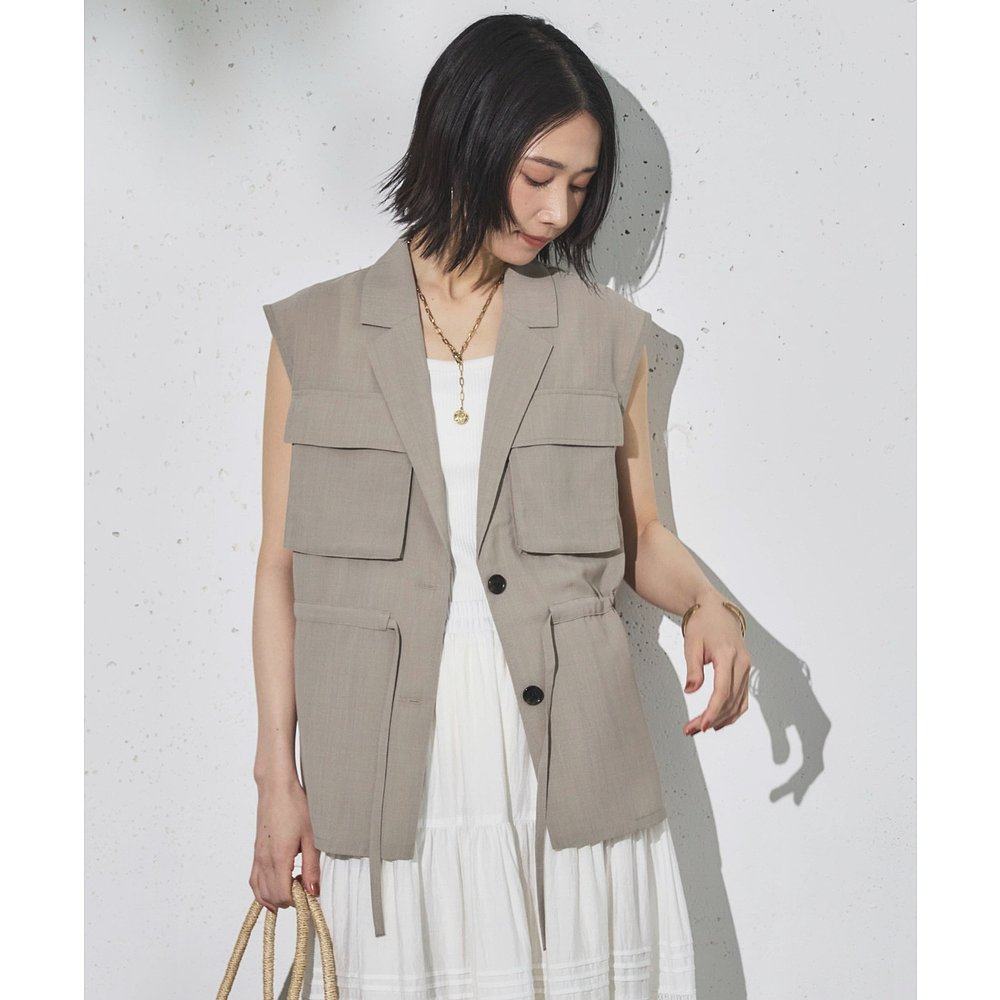 1h可退 日本直邮DOUX ARCHIVES女装麻质感宽松版型短款外套 25323,淘宝优惠券,粉丝福利购,淘宝优惠卷