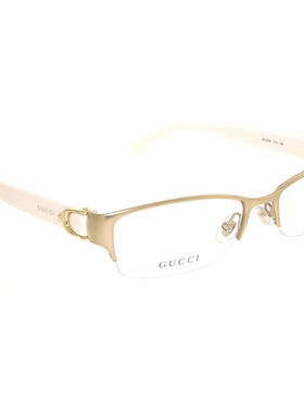 1h可退 GUCCI 女士眼镜 GG42544TX SS2023 白色 徽标细节平光镜