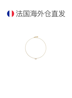 自营1h可退 欧洲直邮Dior迪奥 女士金色氧化锆项链