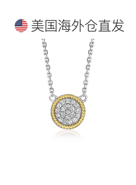 自营Ross-Simons Diamond Cluster Necklace in Sterling Silver