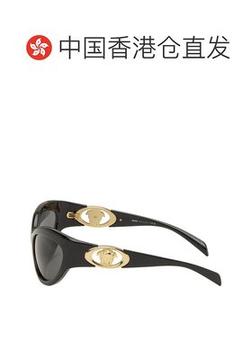 1h可退 香港直邮潮奢 versace 范思哲 女士 黑色 Eclipse Cat-Eye