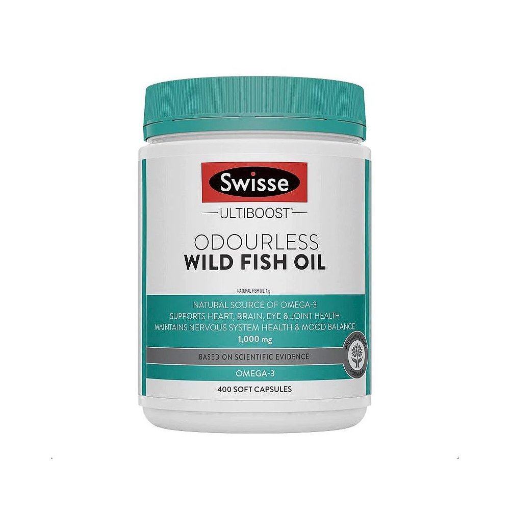 澳大利亚直邮Swisse斯维诗深海鱼油软胶囊无腥味1000mg400粒/瓶,淘宝优惠券,粉丝福利购,淘宝优惠卷