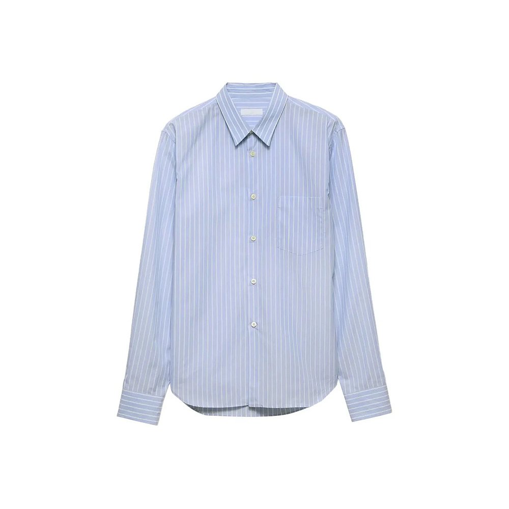 1h可退 PRADA 男士衬衫 UCN627SOOO17LQ09 AW2025 蓝色 Prada Str - 图0