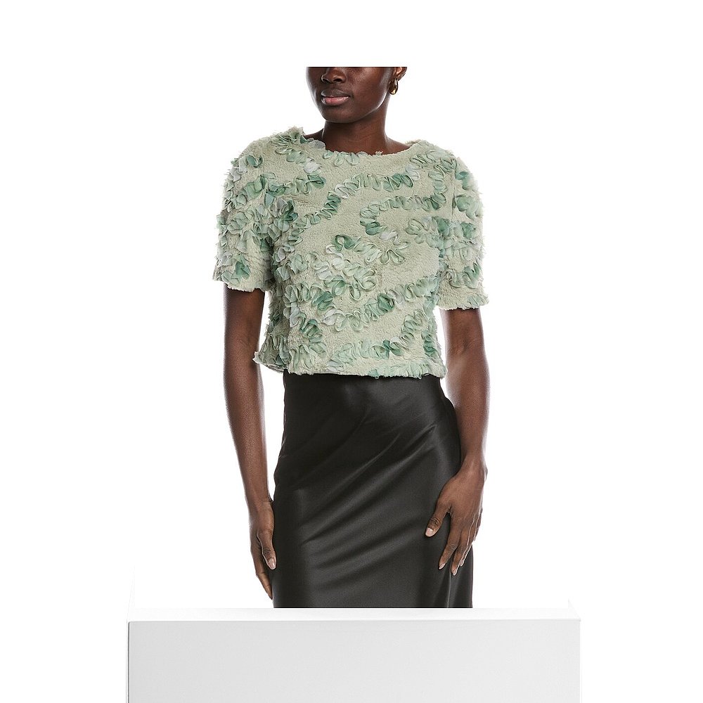 自营Gracia Embellished Top - green 美国奥莱直发 - 图3
