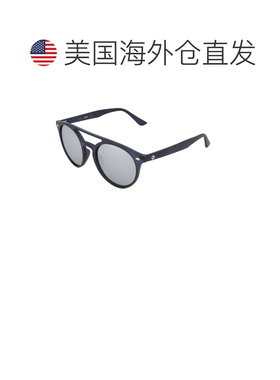 自营Guess Men's 51 mm Blue Sunglasses - matte blue 美国奥莱