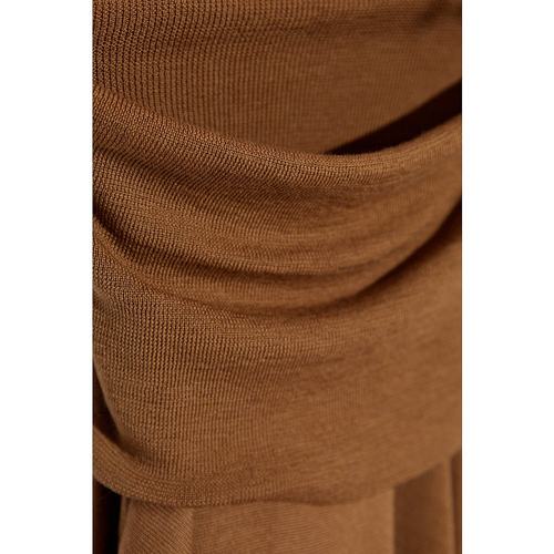 MAX MARA 女士针织毛衣 1366144206002 CO 棕色 高领毛衣 - 图2