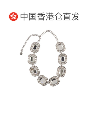 香港直邮Self-Portrait 女士 水晶珍珠银色项链 PF26624NSLSILVER