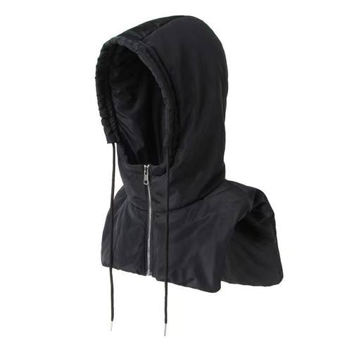 帽子大衣假领羽绒时尚加厚保暖骑行防风男女户外同款防寒包头 - 图3