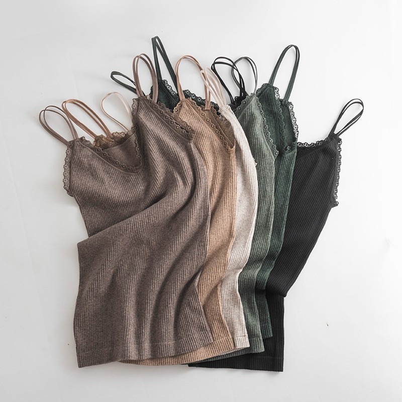 JA秋冬款金棉显瘦竖纹内搭蓄热加绒加厚吊带背心打底衫内衣女士,淘宝优惠券,粉丝福利购,淘宝优惠卷