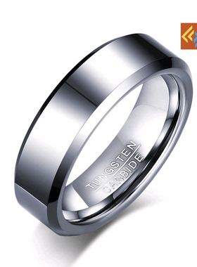 Vnox Black Tungsten Carbide Men's Ring Wedding Engagement R
