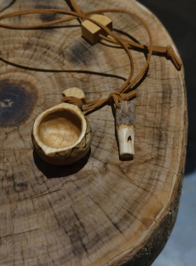 【苏维没有埃·手作】迷你芬兰杯（桦木）口哨（果木）伴手礼挂件