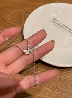 kcooou原创「珍珠蝴蝶」项链