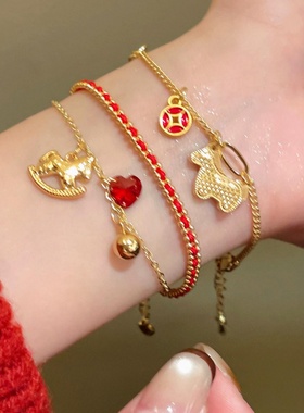 kcooou原创「马上来财」双手链