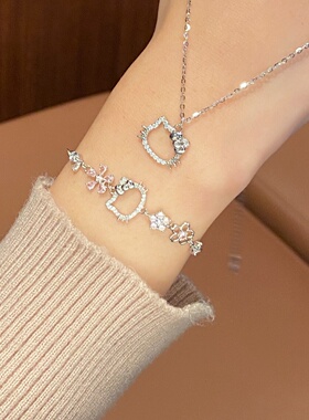 kcooou原创「桃花KT猫」手链