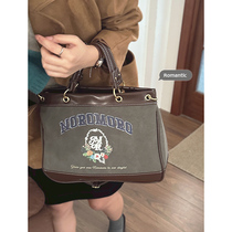 Merald Retro Printed Handbag Bag Women 2023 New Tide Fashion Tote Bag Large Capacity Diagonal Satchel Bag