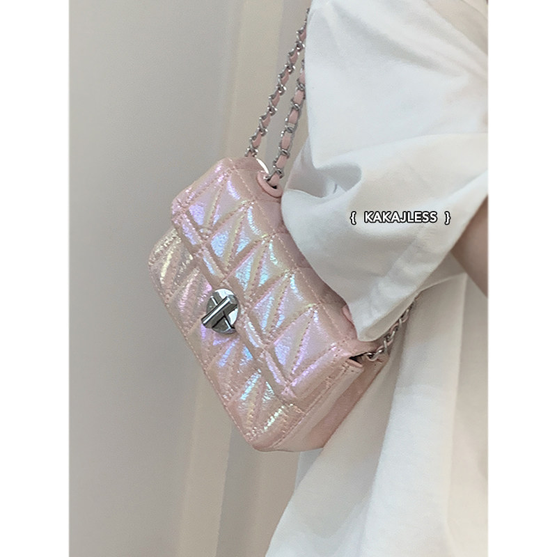 小香风包包女2023新款夏季时尚菱格链条包高级质感小众腋下斜挎包,淘宝优惠券,粉丝福利购,淘宝优惠卷