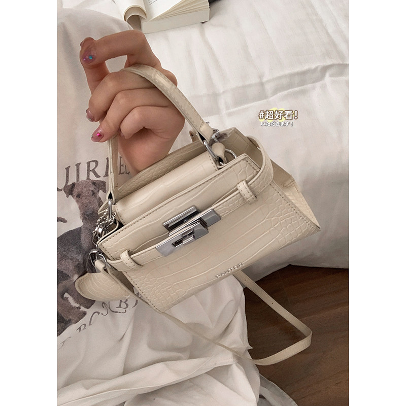 鳄鱼纹手提凯丽包包女新款潮时尚韩国小方包百搭超火单肩斜挎包,淘宝优惠券,粉丝福利购,淘宝优惠卷