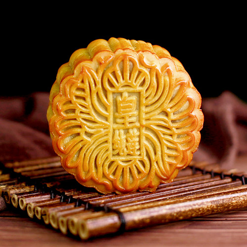 荔荣旗舰店广州传统酒家纯白莲蓉月饼散装多口味广式糕点广东中秋 - 图1