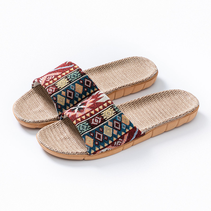 亚麻拖鞋女夏季家用2025新款情侣家居室内地板透气防滑凉拖男夏天,淘宝优惠券,粉丝福利购,淘宝优惠卷