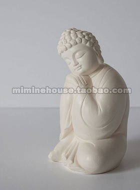 韩国直邮慈悲石膏佛像雕塑摆件