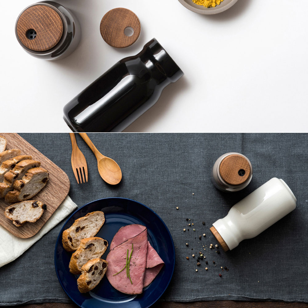 韩国直邮 tackaon陶瓷调料瓶调味瓶收纳盒 简约调味罐盐罐佐料瓶 - 图0