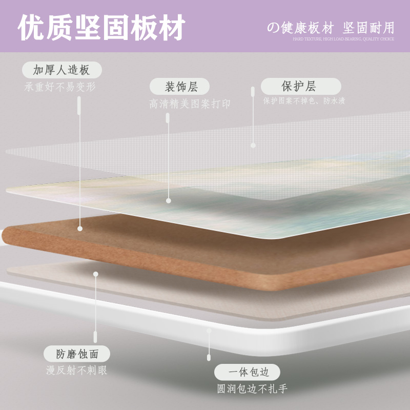 三丽鸥库洛米小桌子床上桌卡通可爱卧室可折叠落地小桌板电脑桌家用学习桌儿童学习写字书桌学生宿舍懒人神器 - 图3