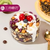 三间磨坊 4 банки комбинированных фруктов, орехов, хрустящего йогурта, овсянки, завтрака, готового к употреблению хлопья для фитнеса