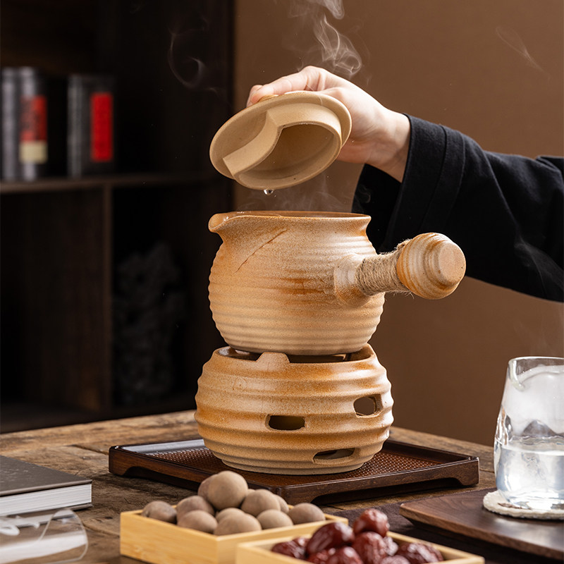 原矿陶土罐罐壶可干烧围炉煮奶茶壶家用烤温奶茶炖梨煲汤粥罐茶壶,淘宝优惠券,粉丝福利购,淘宝优惠卷
