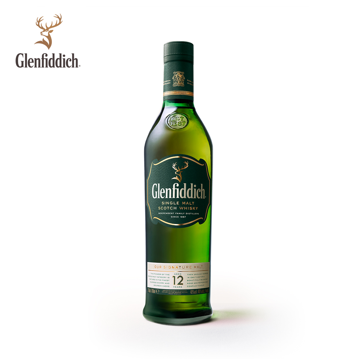 12 Glenfiddich 格兰菲迪 年单一纯麦苏格兰威士忌