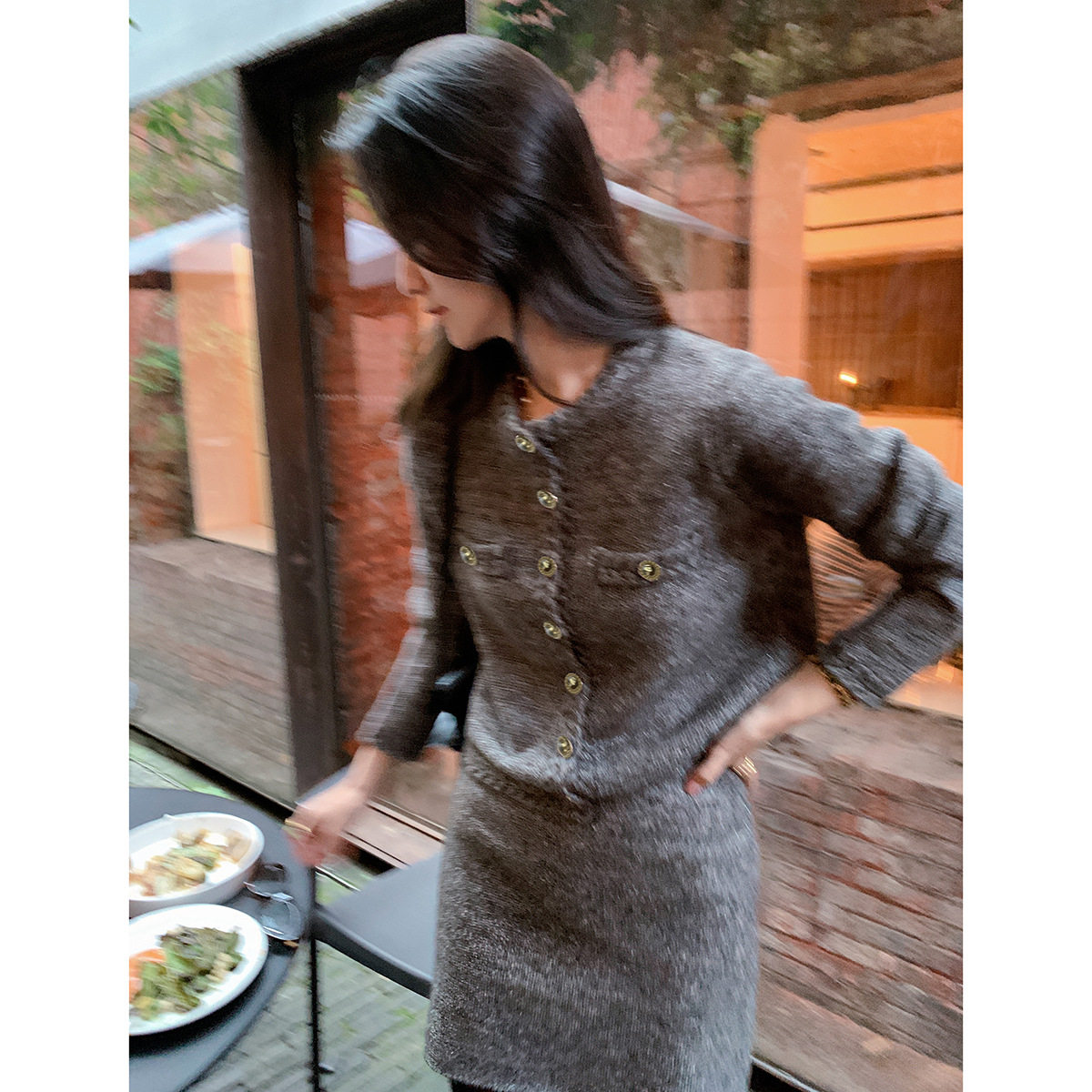 PRISCA LICKYSENIO 纸醉金迷 小香套装女短外套半身裙两件套,淘宝优惠券,粉丝福利购,淘宝优惠卷