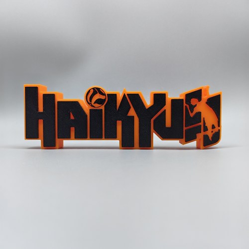 排球少年!! Haikyuu!! Logo 立体字体 立牌 标志 潮玩 高颜值摆件 - 图3