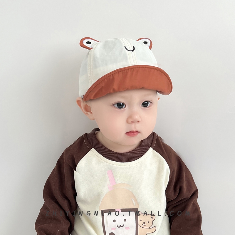 1岁8个月2男宝帽子3宝宝棒球帽男婴鸭舌帽脑子婴儿遮阳帽小月龄 - 图2
