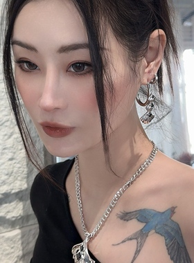 INSANE/云山 铜合金合成锆石项链 小众时尚百搭银杏系列个性项链