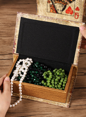 扑克牌仿真书假书收纳盒魔术道具储物盒家居整理装饰礼品盒子摆件