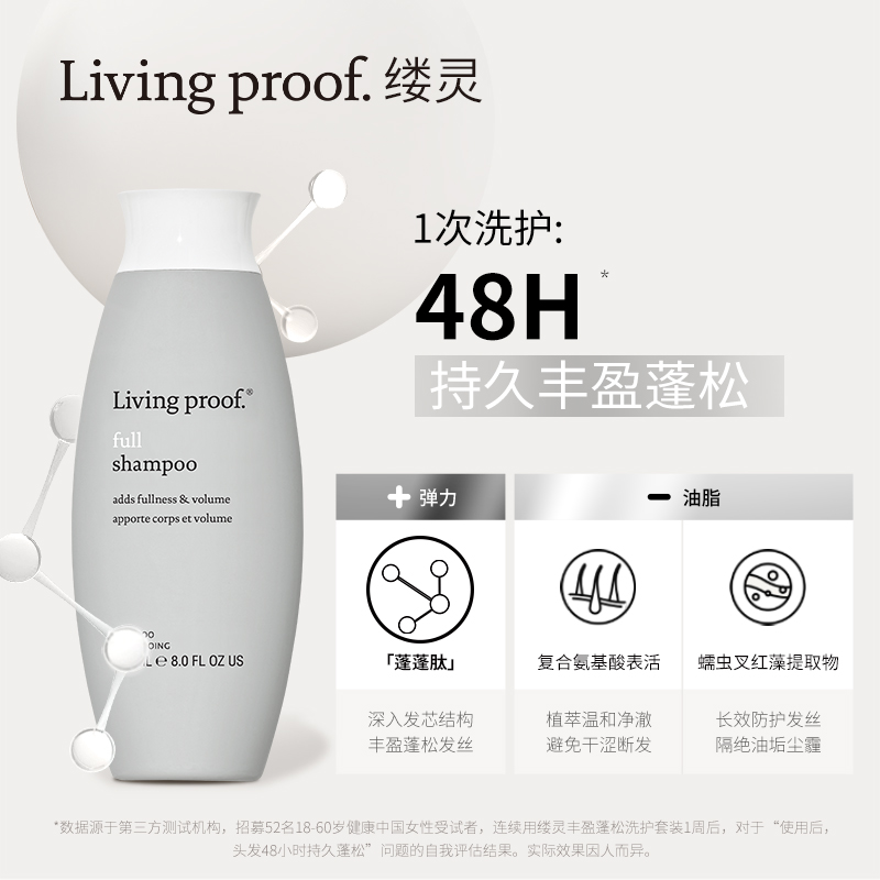 【付定金!香菇618】Livingproof缕灵丰盈蓬松控油洗发水蓬蓬肽